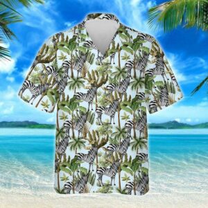 Wild Zebra Hawaiian Shirt Outfit Summer Beach