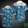 Wubba Lubba Dub Dub Floral Blue Hawaiian Shirt