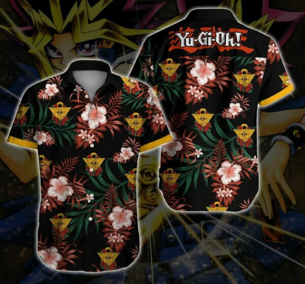 Yugi Tropical Hawaiian Shirt Summer Beach Outfit