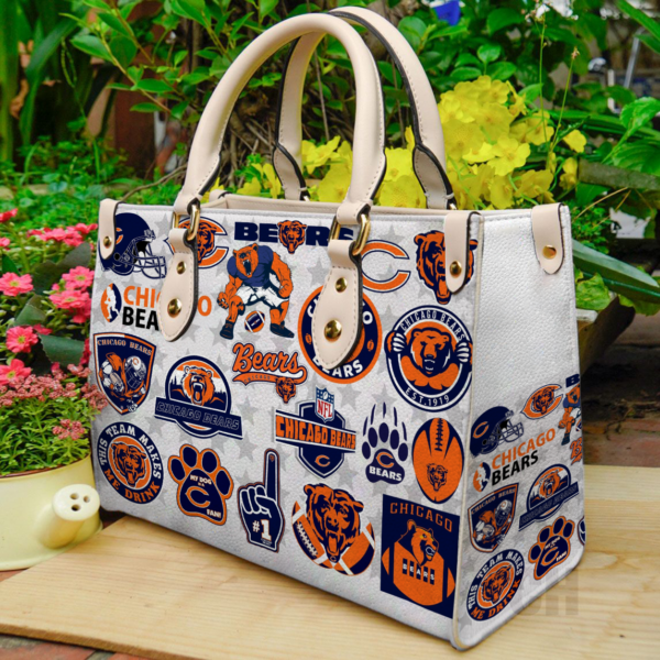 Chicago Bears Women Leather Hand Bag