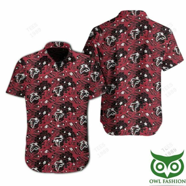 Atlanta Falcons Great Waves Of Japanese Hawaiian Shirt