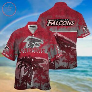 Atlanta Falcons Palm Hawaiian Shirt