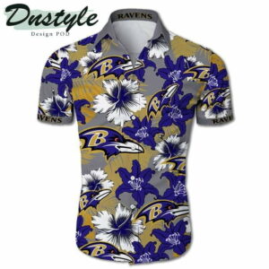 Baltimore Ravens Tropical Hawaiian Shirt