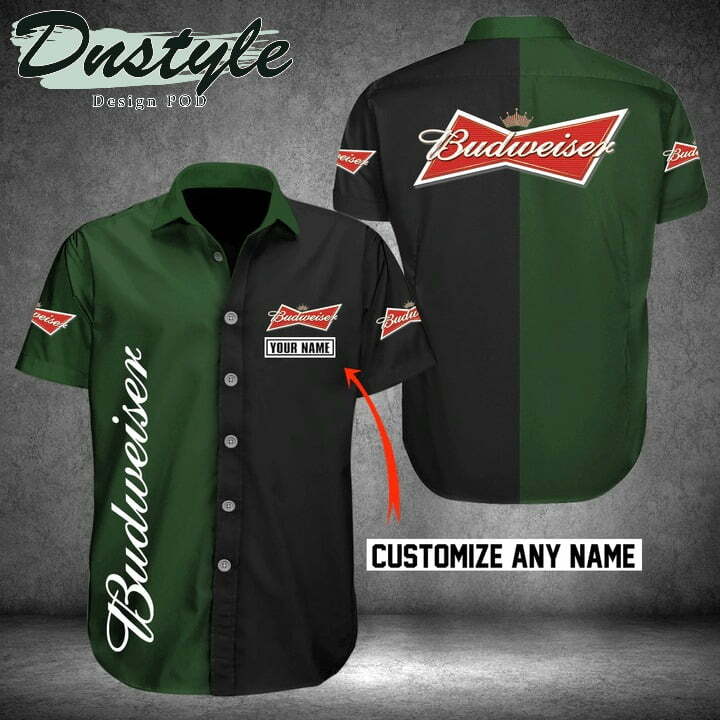 Budweiser Custom Name Hawaiian Shirt