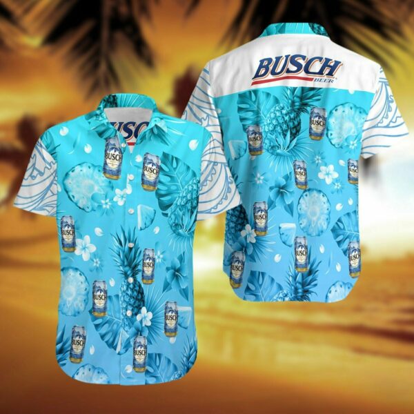 Busch Light Beer Pineapple Hawaiian Shirt