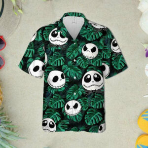 Chibi Jack Skellington Pumpkin King Hawaiian Shirt