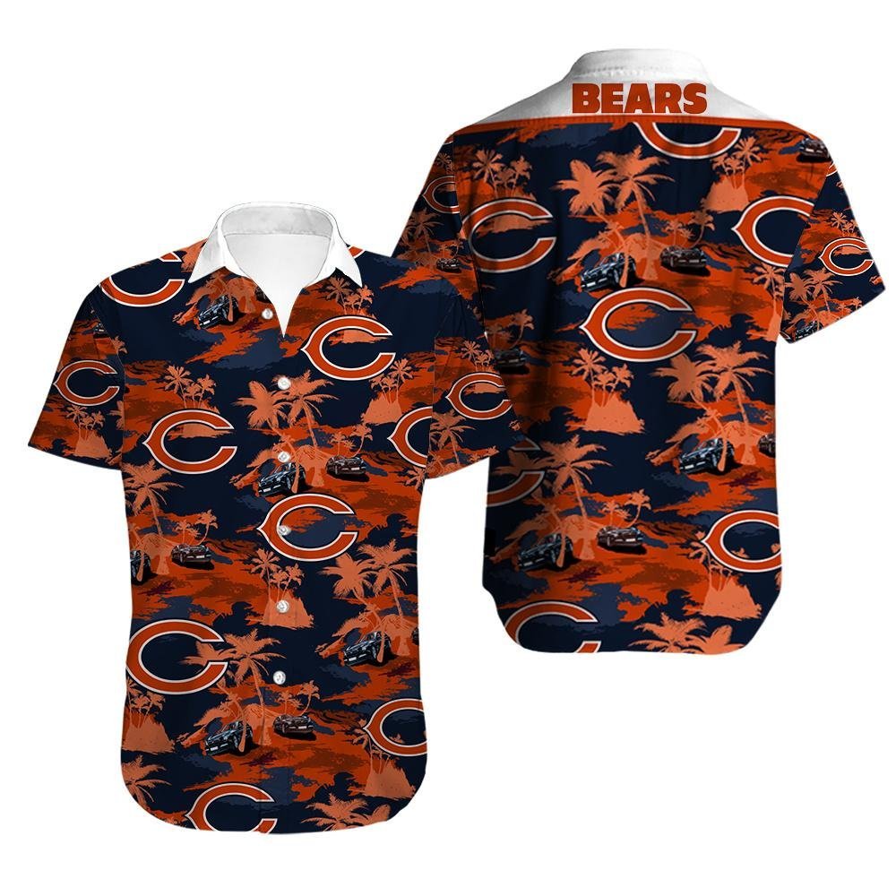 Chicago Bears Hawaiian Shirt Summer Beach Outfit