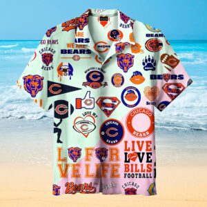 Chicago Bears Splicing Hawaiian Shirt