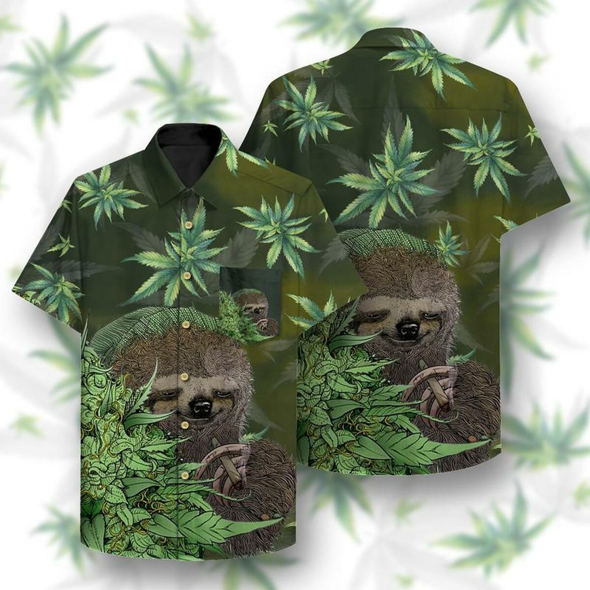 Chilling Sloth Hawaiian Shirt Outfit Beach Summer