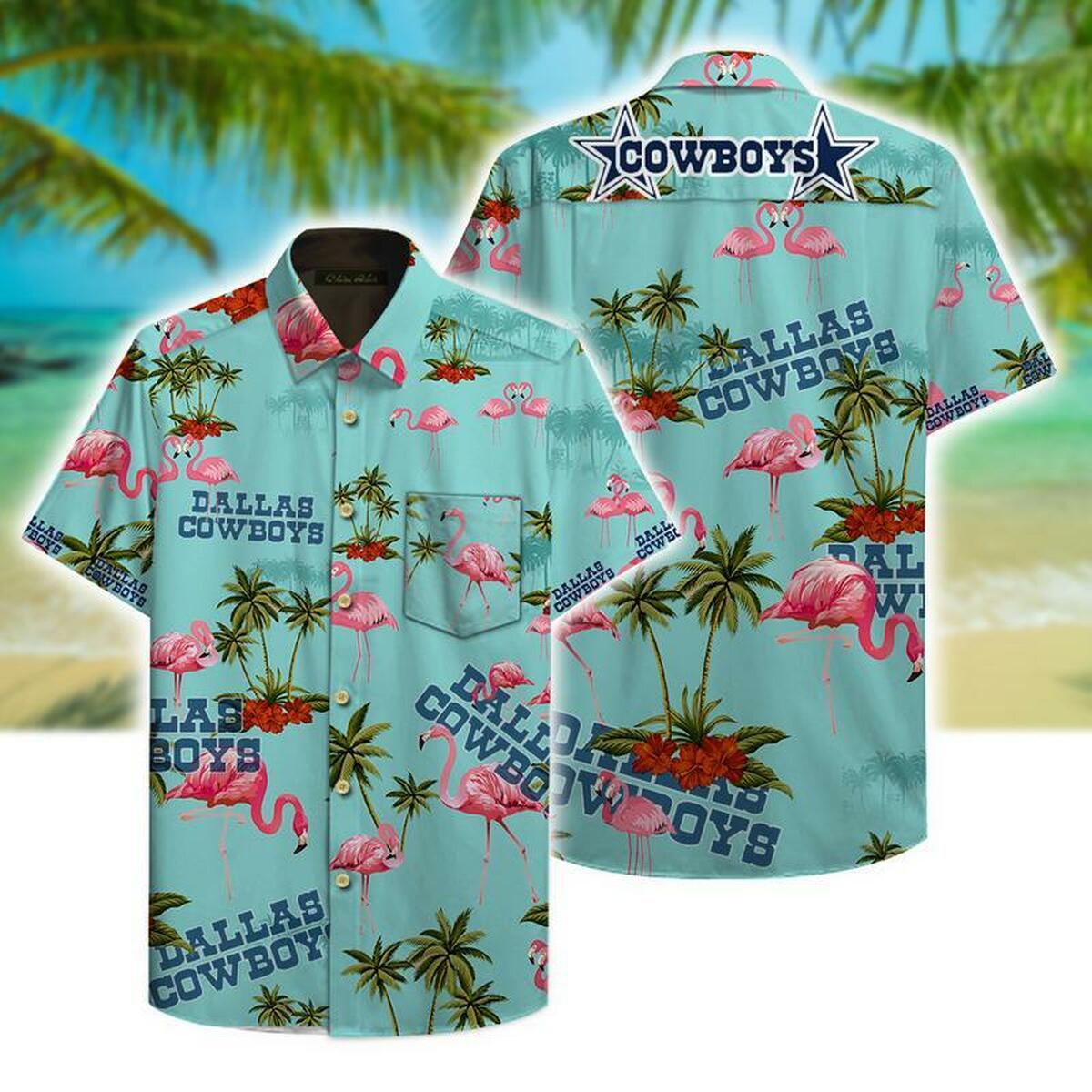 Dallas Cowboys Hawaiian Shirt Summer Outfit Beach