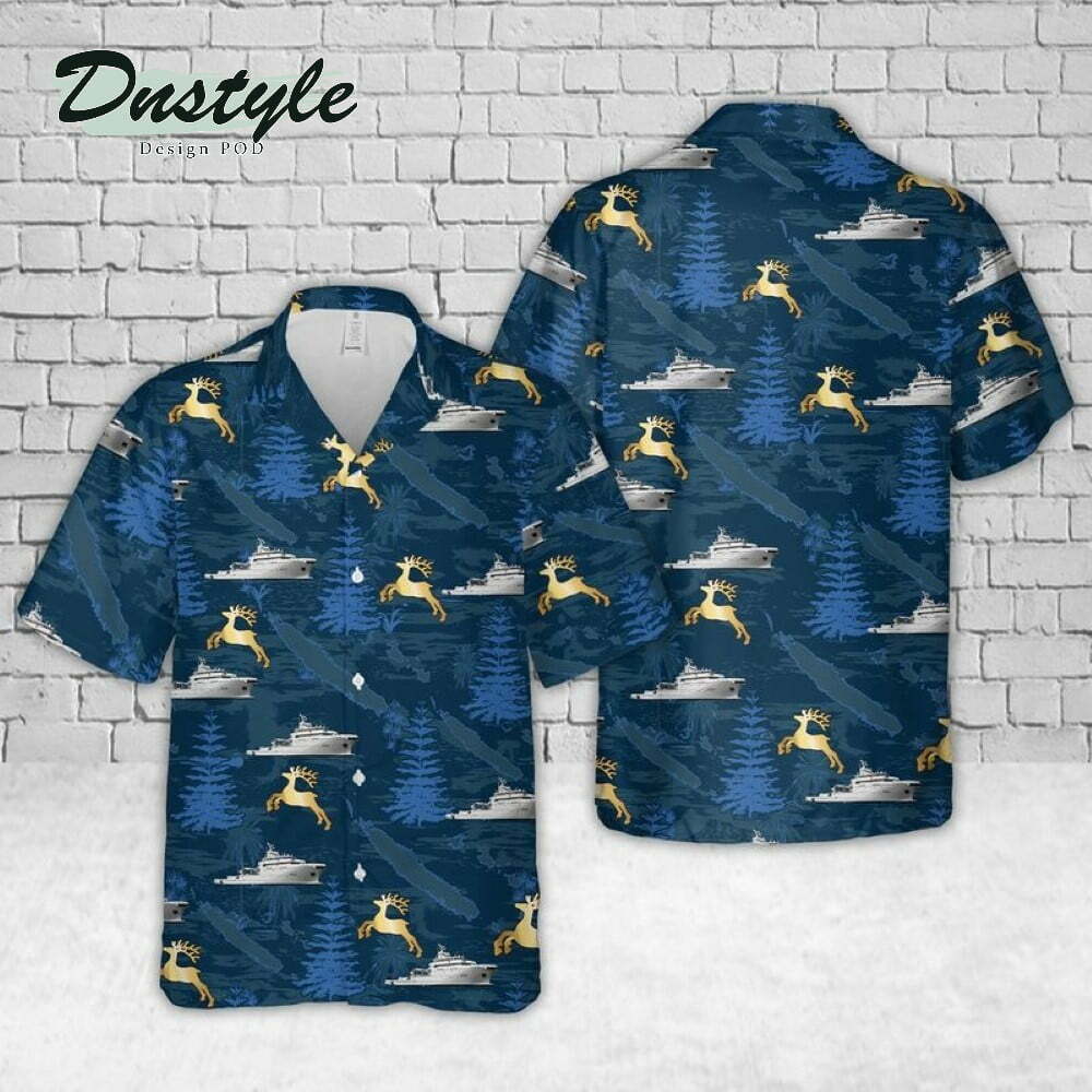 Dentrecasteaux A621 Blue Hawaiian Shirt