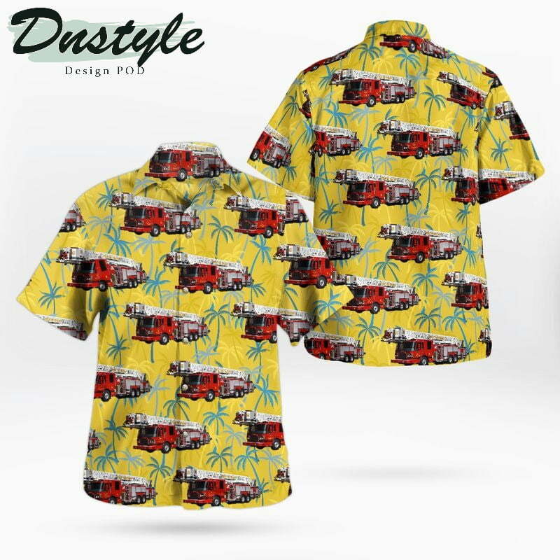 Detroit Fire Department Ladder Hawaiian Shirt