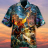 Dragon Fire Ship Boat Hawaiian Shirt