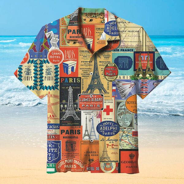 Eiffel Tower Puzzle Hawaiian Shirt