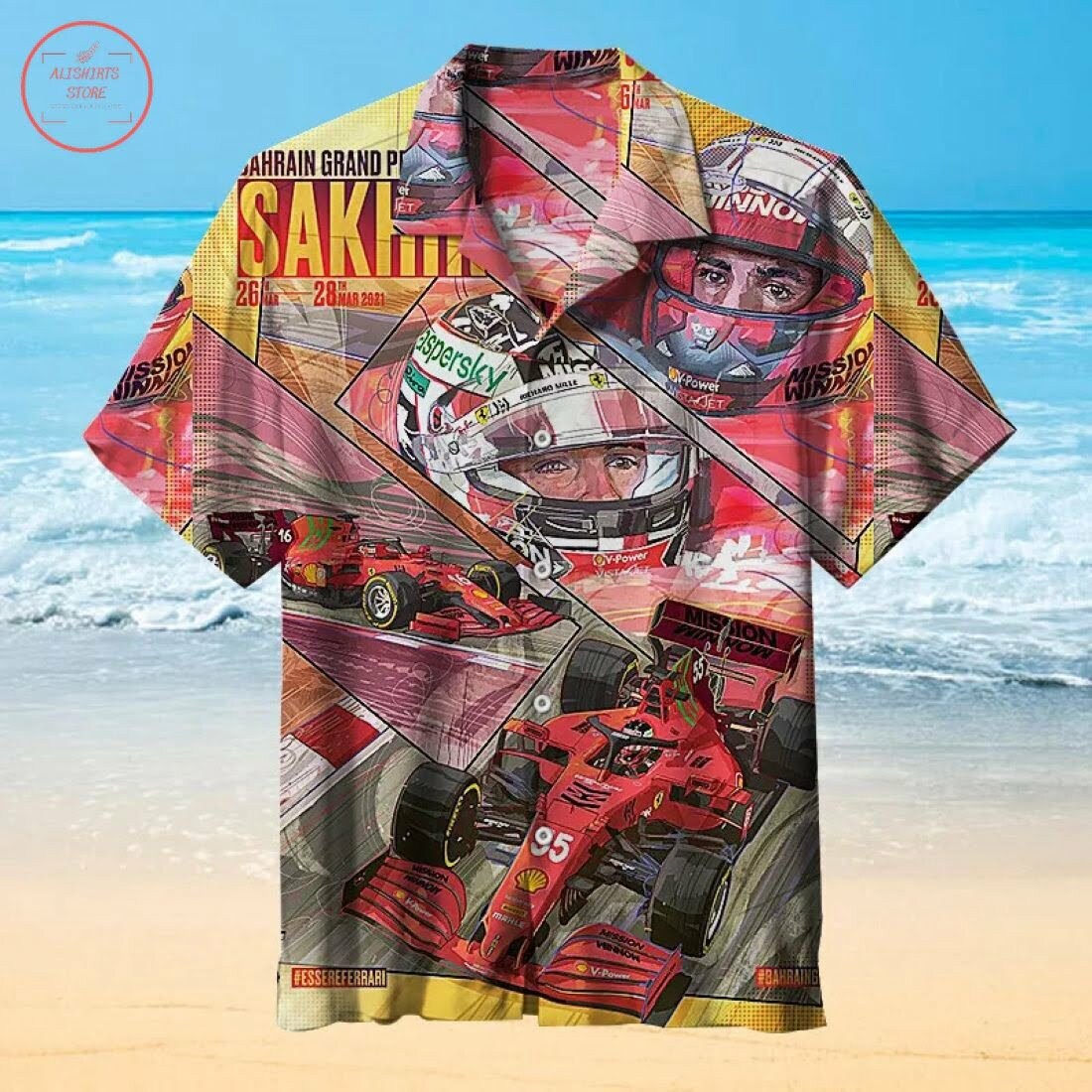 Formula 1 Hawaiian Shirt Summer Beach Outfit