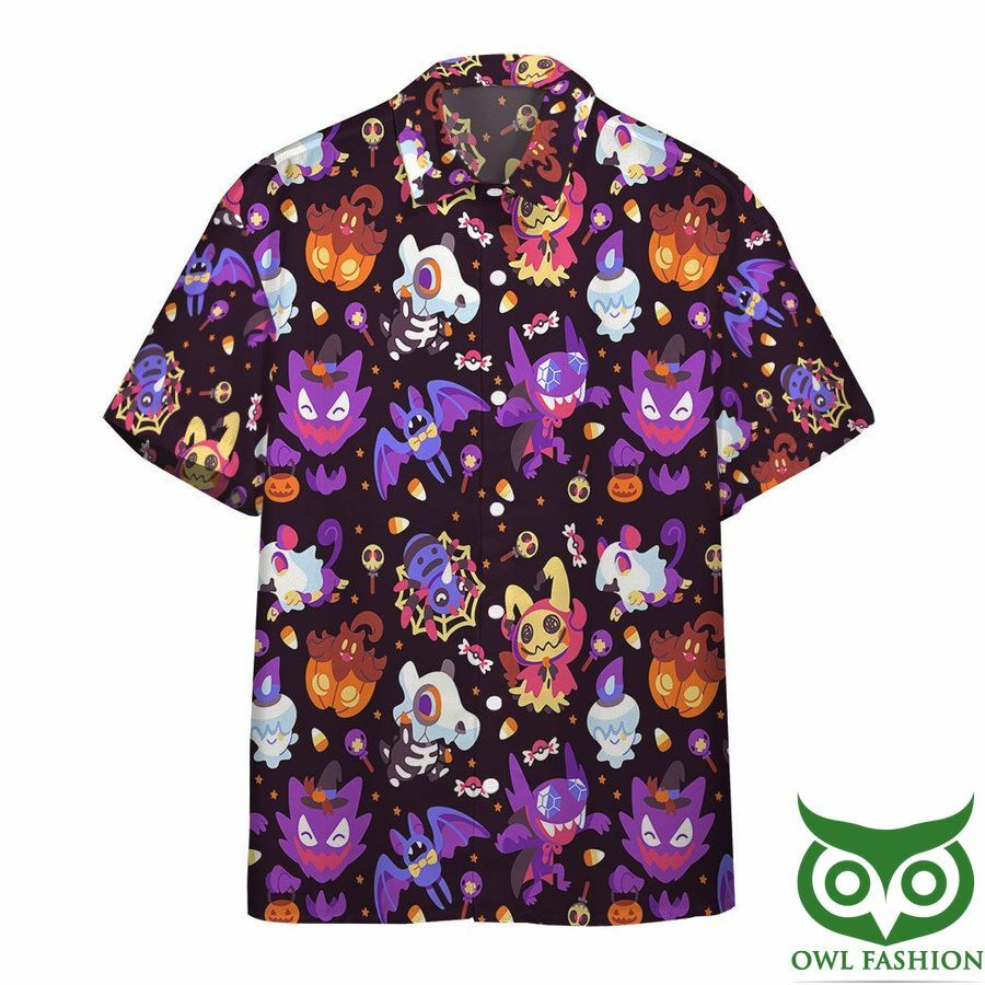 Gearhumans Happy With Pokemon Custom Hawaiian Shirt