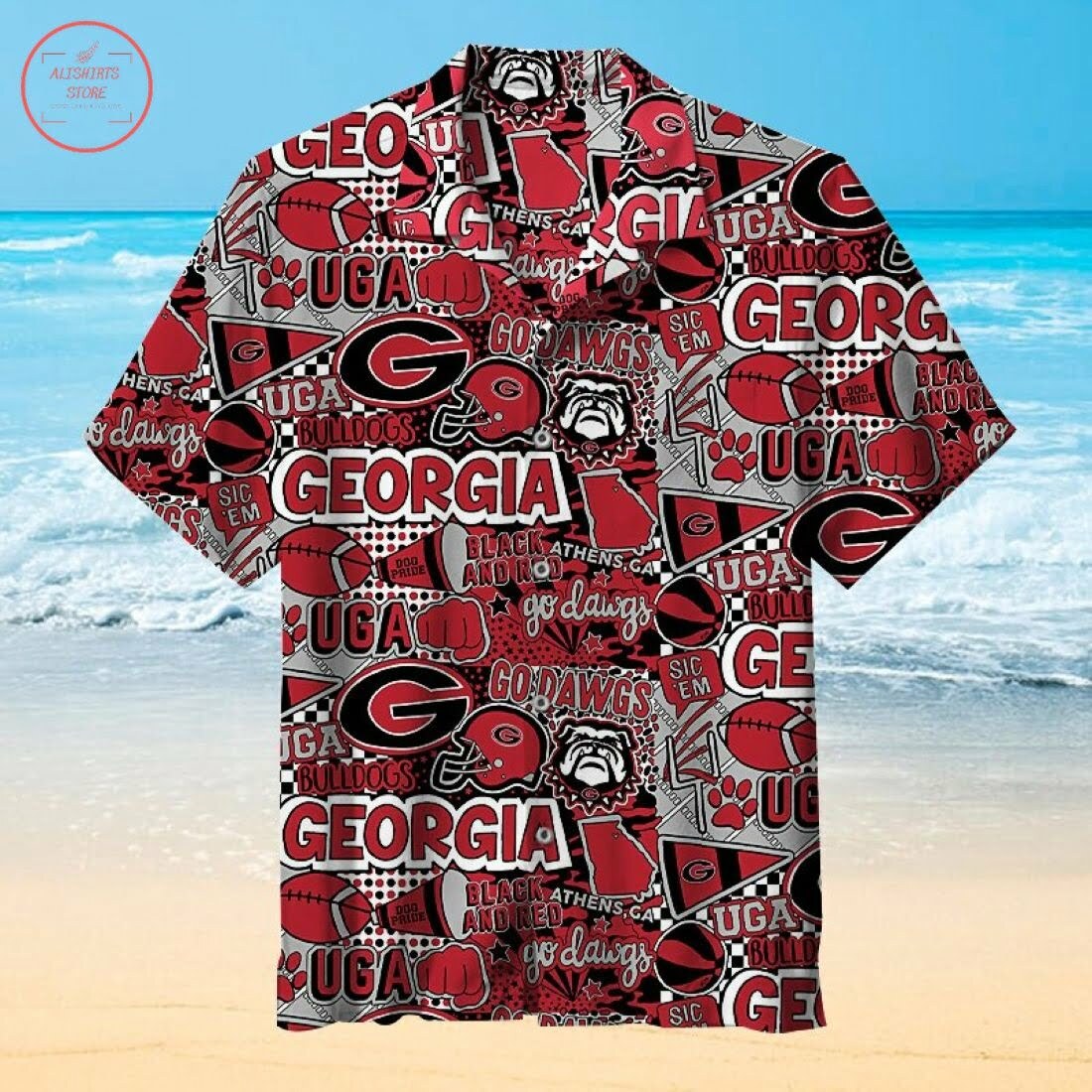 Georgia Bulldogs Hawaiian Shirt Beach Summer Outfit