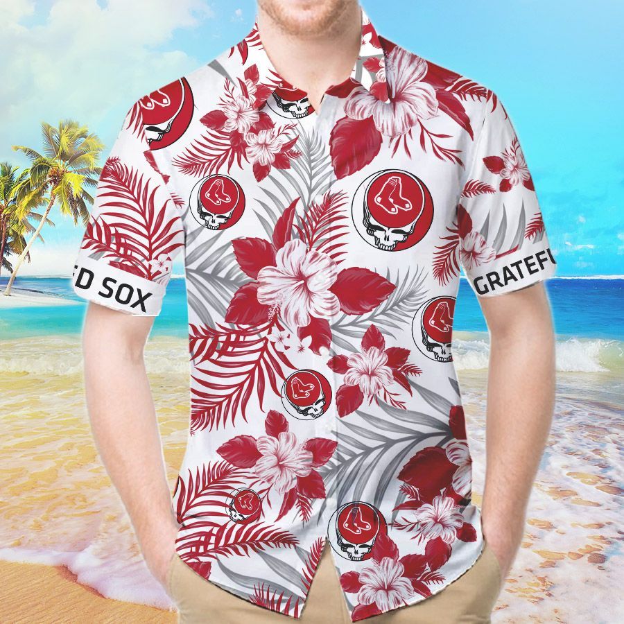 Grateful Dead Logos All Over Ed Hawaiian Shirt