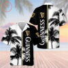 Guinness Palm Black And White Hawaiian Shirt