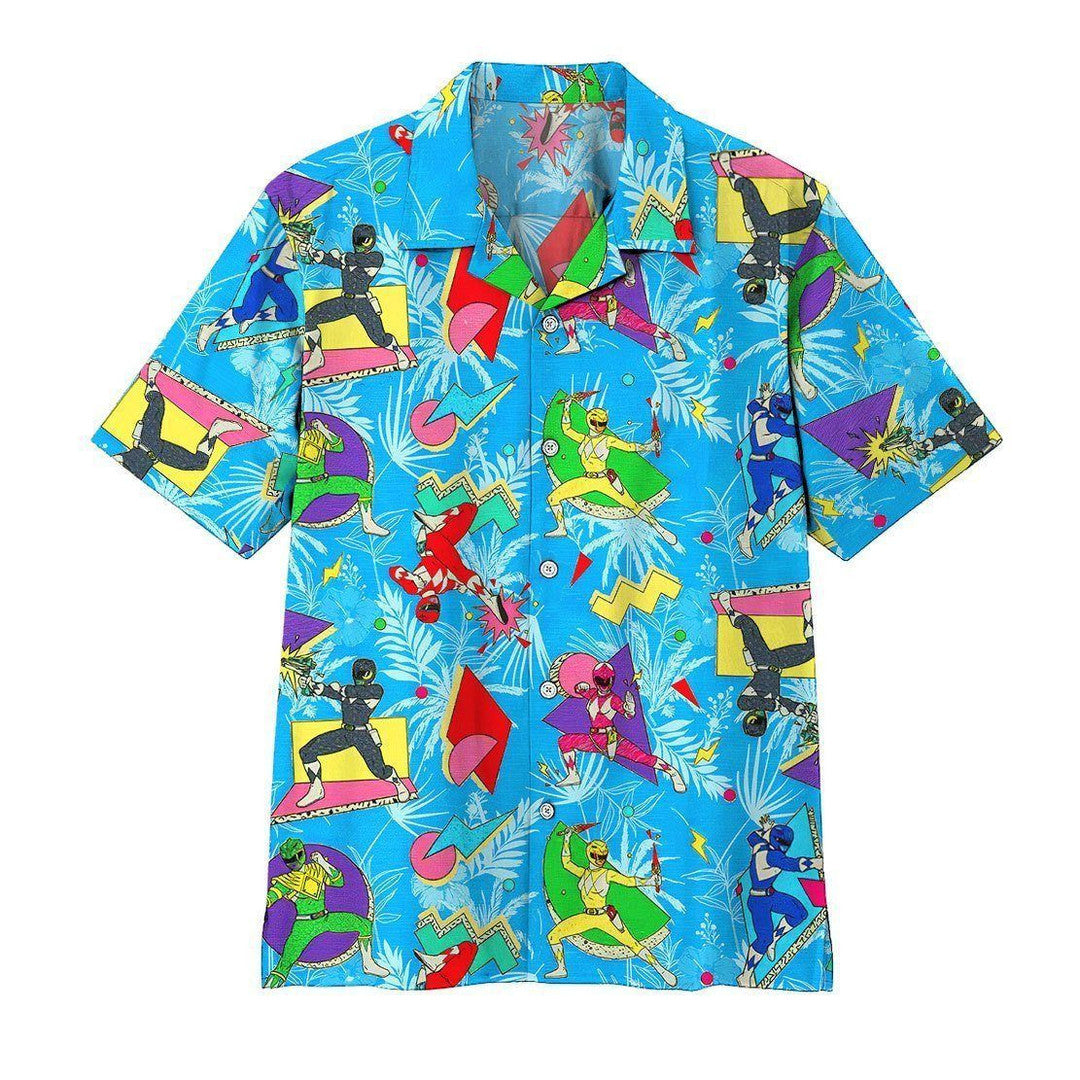 Mighty Morphin Power Ranger For Hawaiian Shirt