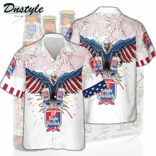 Heileman'S Old Style 4Th Of July Hawaiian Shirt