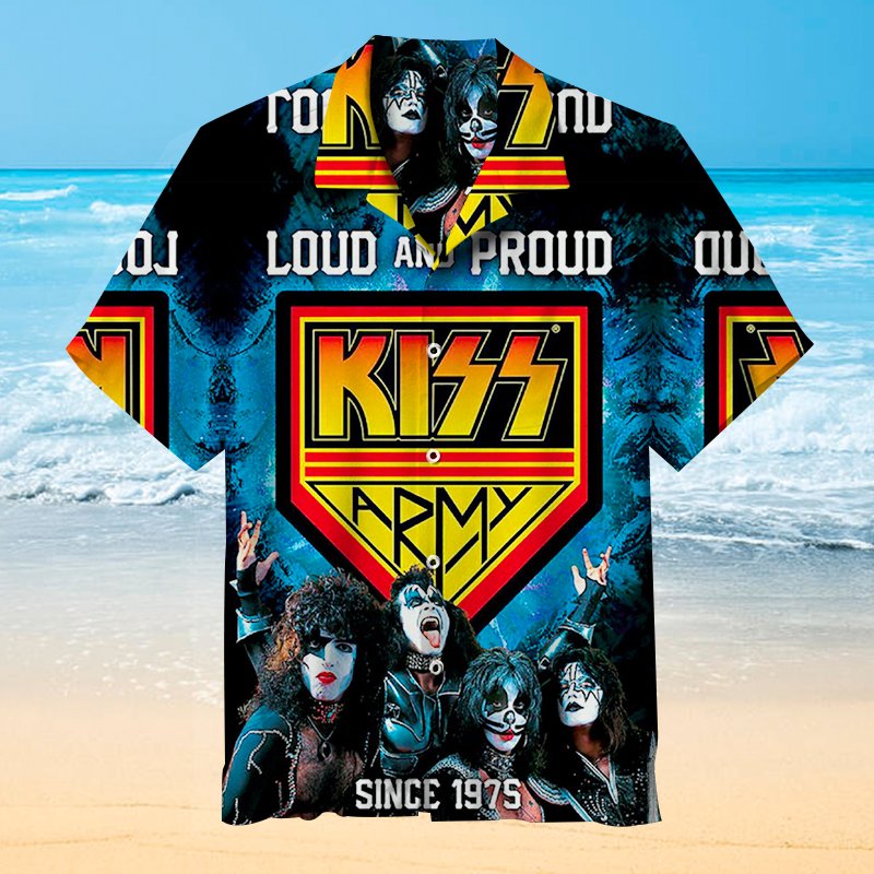 I Love Rock Music (Kiss) Hawaiian Shirt