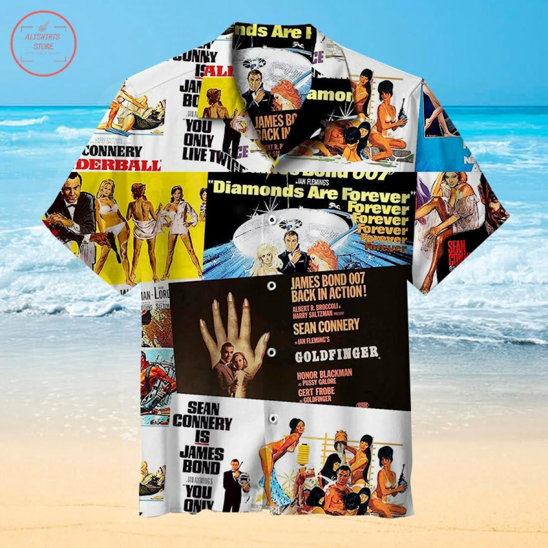 James Bond Movie Hawaiian Shirt Summer Outfit Beach