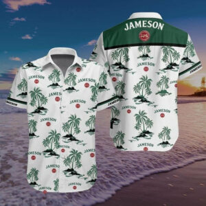 Jameson Tropical Pattern Hawaiian Shirt
