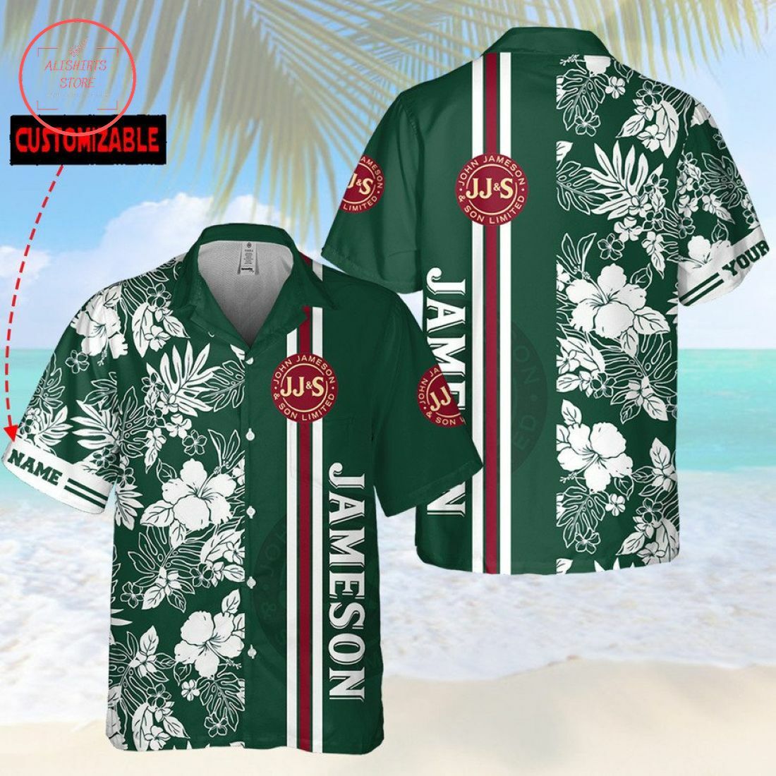 Jameson Whisky Custom Name Hawaiian Shirt