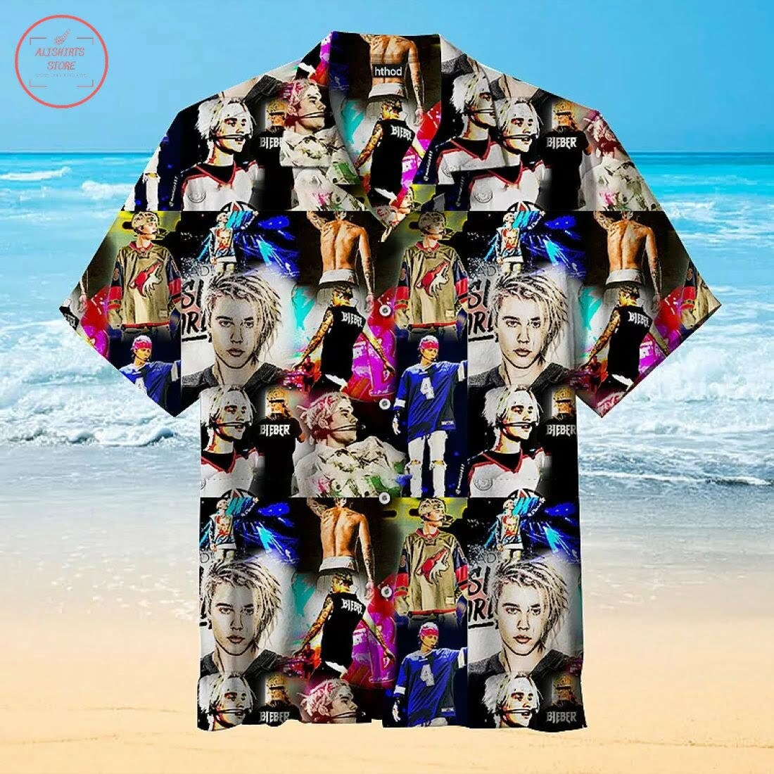 Justin Bieber Hawaiian Shirt Summer Beach Outfit