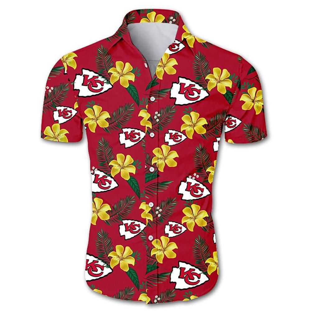 Kansas City Chiefs Floral Hawaiian Shirt