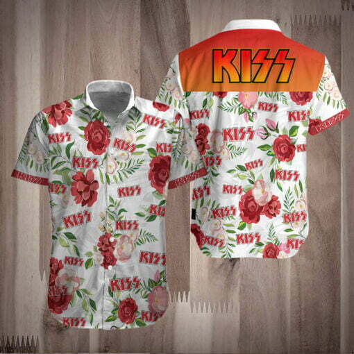 Kiss Rock Hawaiian Shirt Outfit Beach Summer