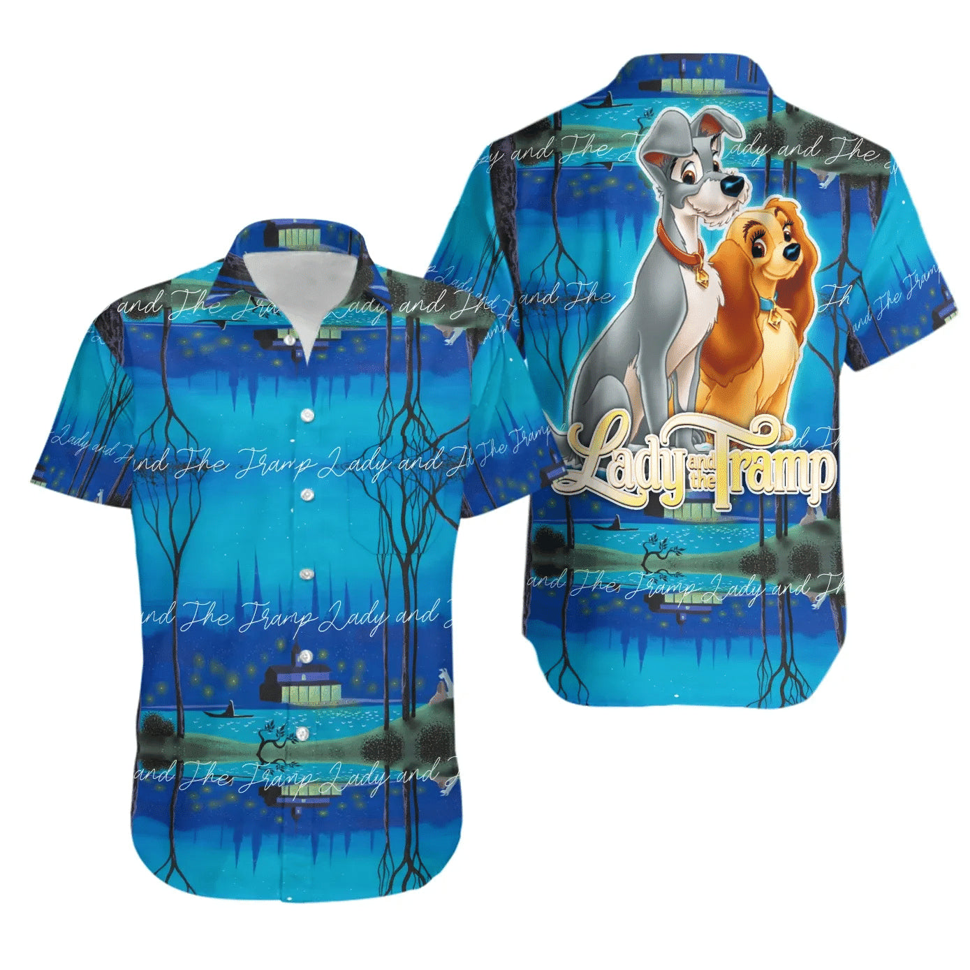 Lady And The Tramp Hawaiian Shirt