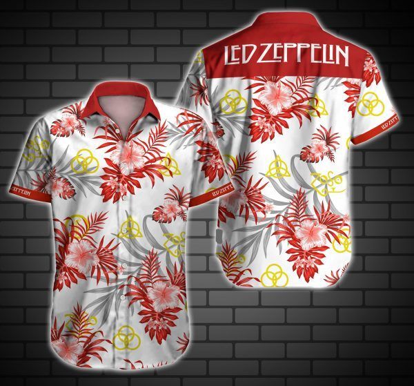 Led Zeppelin Hawaiian Shirt Summer Outfit Beach