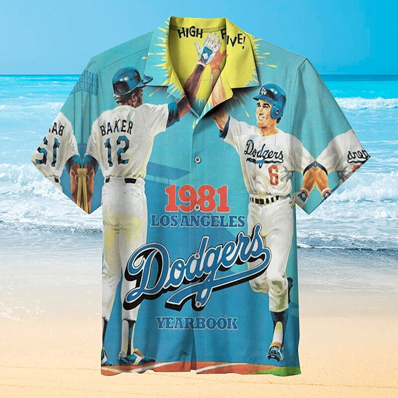 Los Angeles Dodgers Hawaiian Shirt