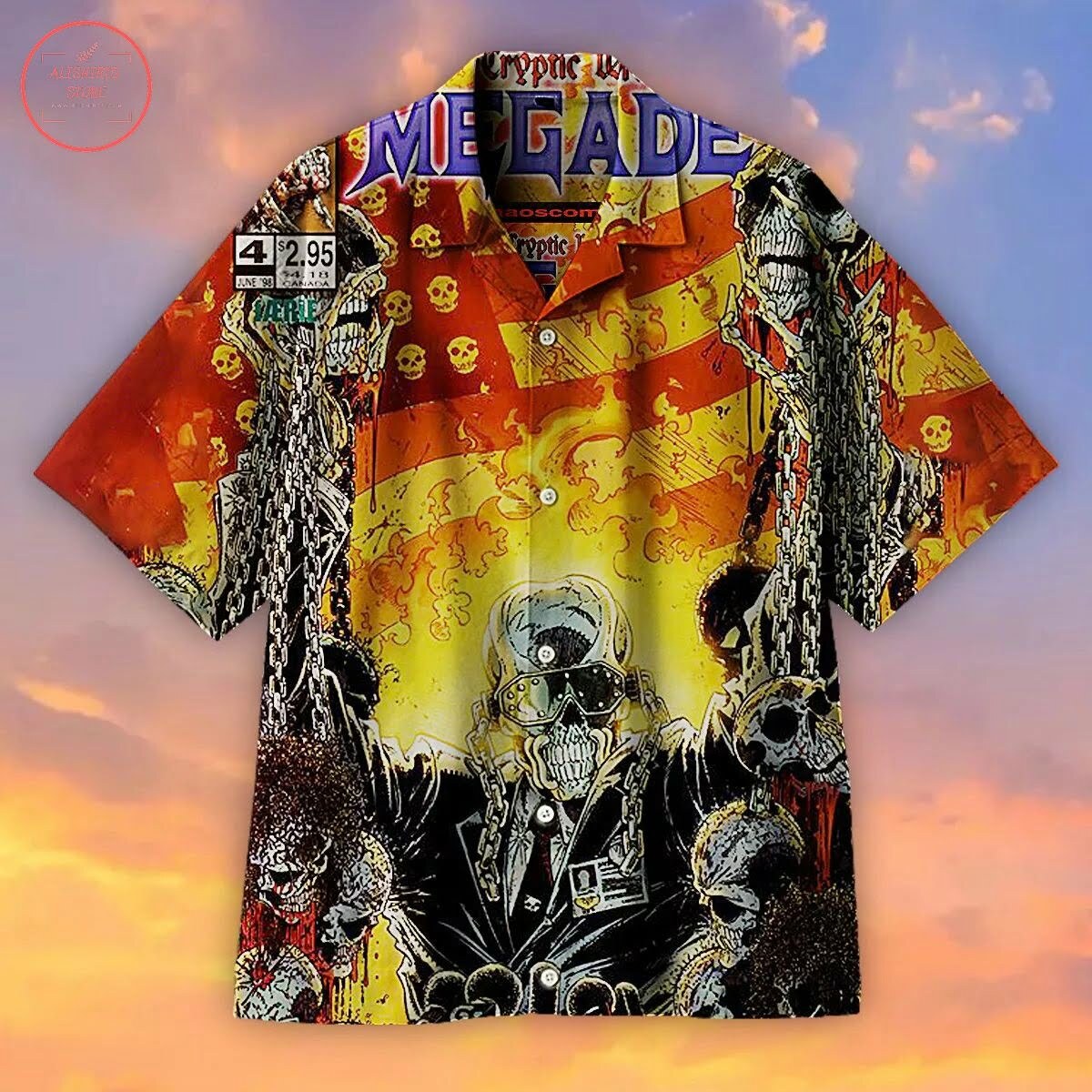 Megadeth Album Hawaiian Shirt Beach Summer Outfit