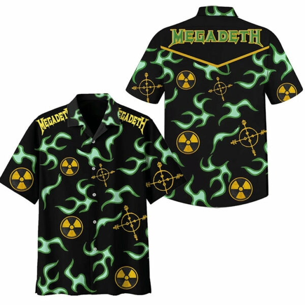 Megadeth Hawaiian Shirt Outfit Summer Beach