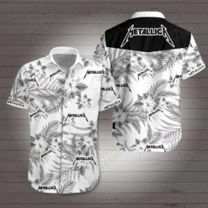 Metallica White Men Wear Hawaiian Shirt