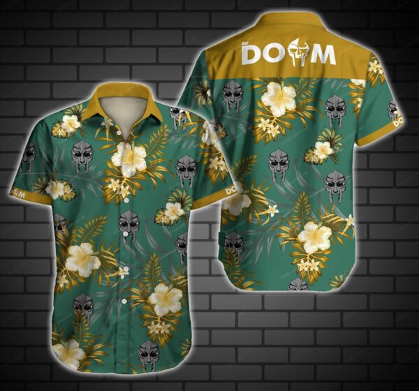 Mf Doom Floral Hawaiian Shirt Summer Outfit Beach