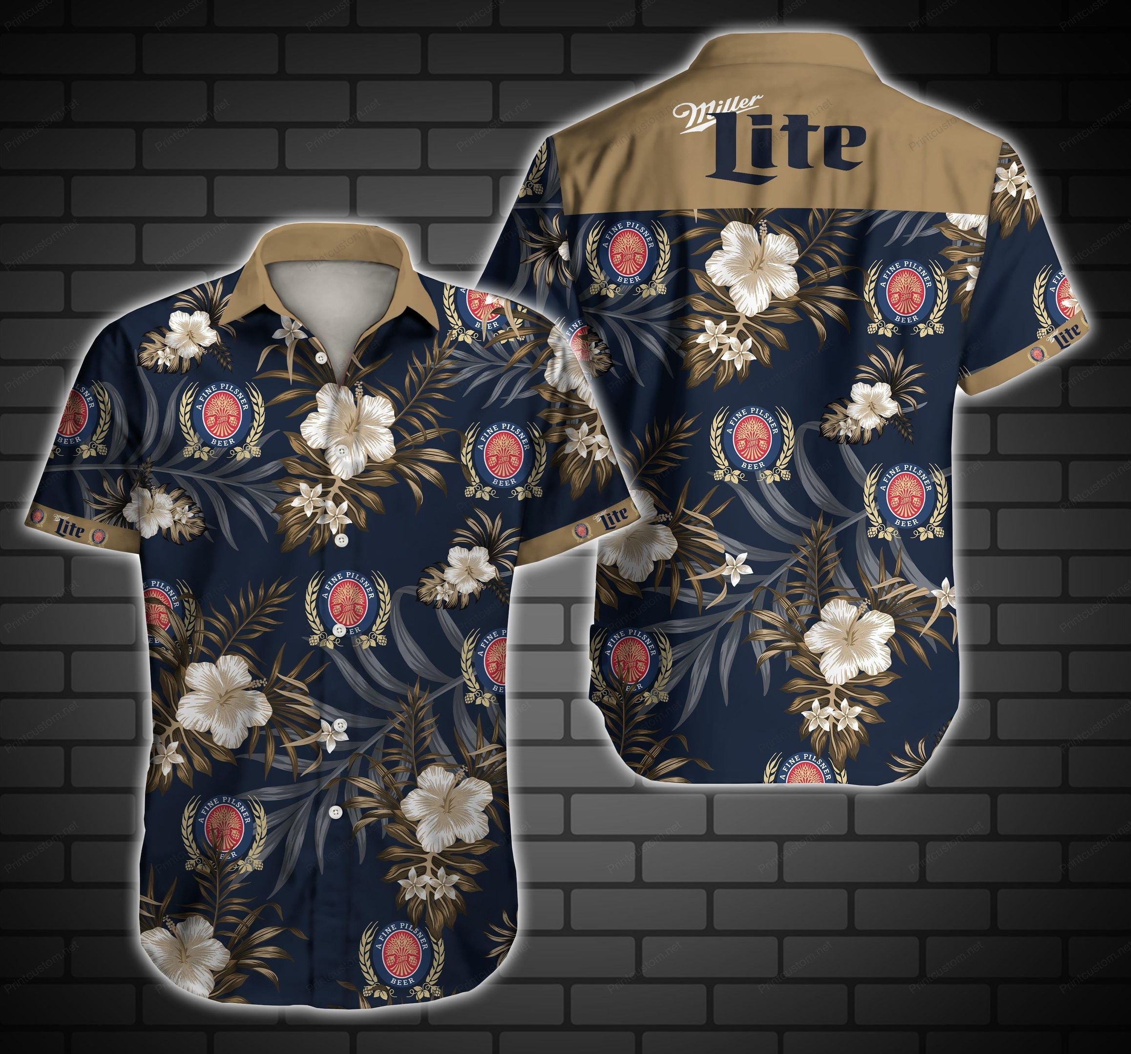 Miller Lite Hawaiian Shirt Outfit Beach Summer