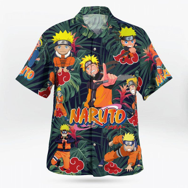 Naruto Hawaiian Shirt Outfit Summer Beach