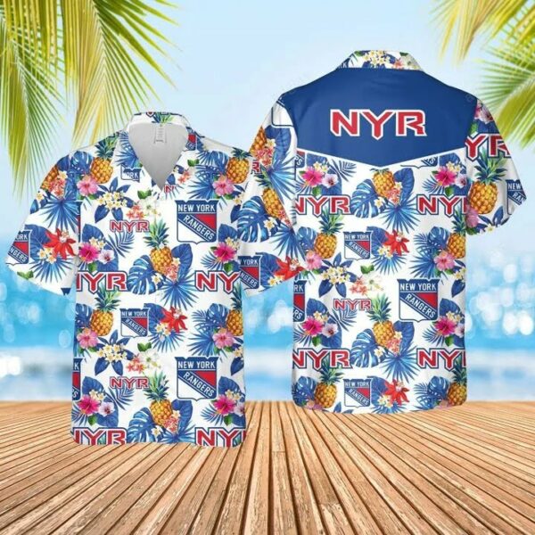 New York Rangers Hawaiian Shirt