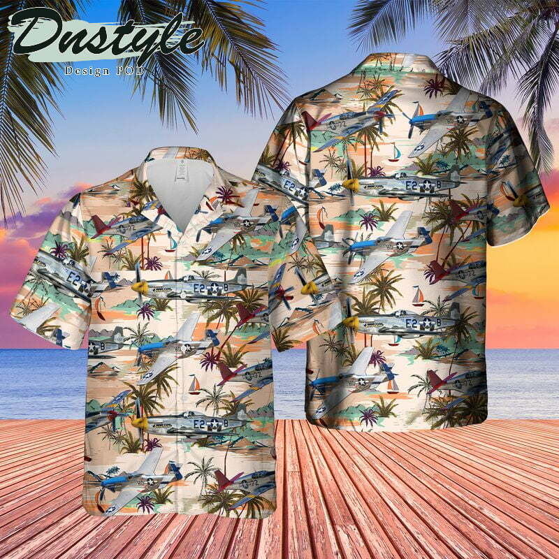 North American P51 Mustang Hawaiian Shirt