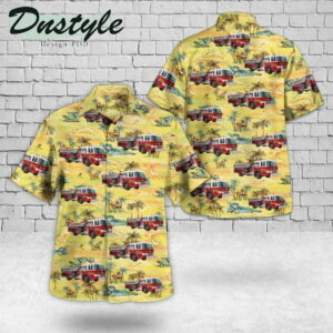 Oakland County Michigan Village Of Holly Fire Department Hawaiian Shirt