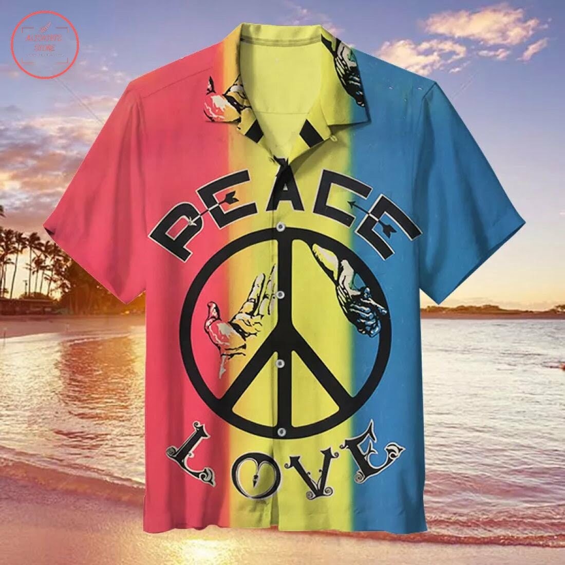 Peace & Love Revolution Hawaiian Shirt