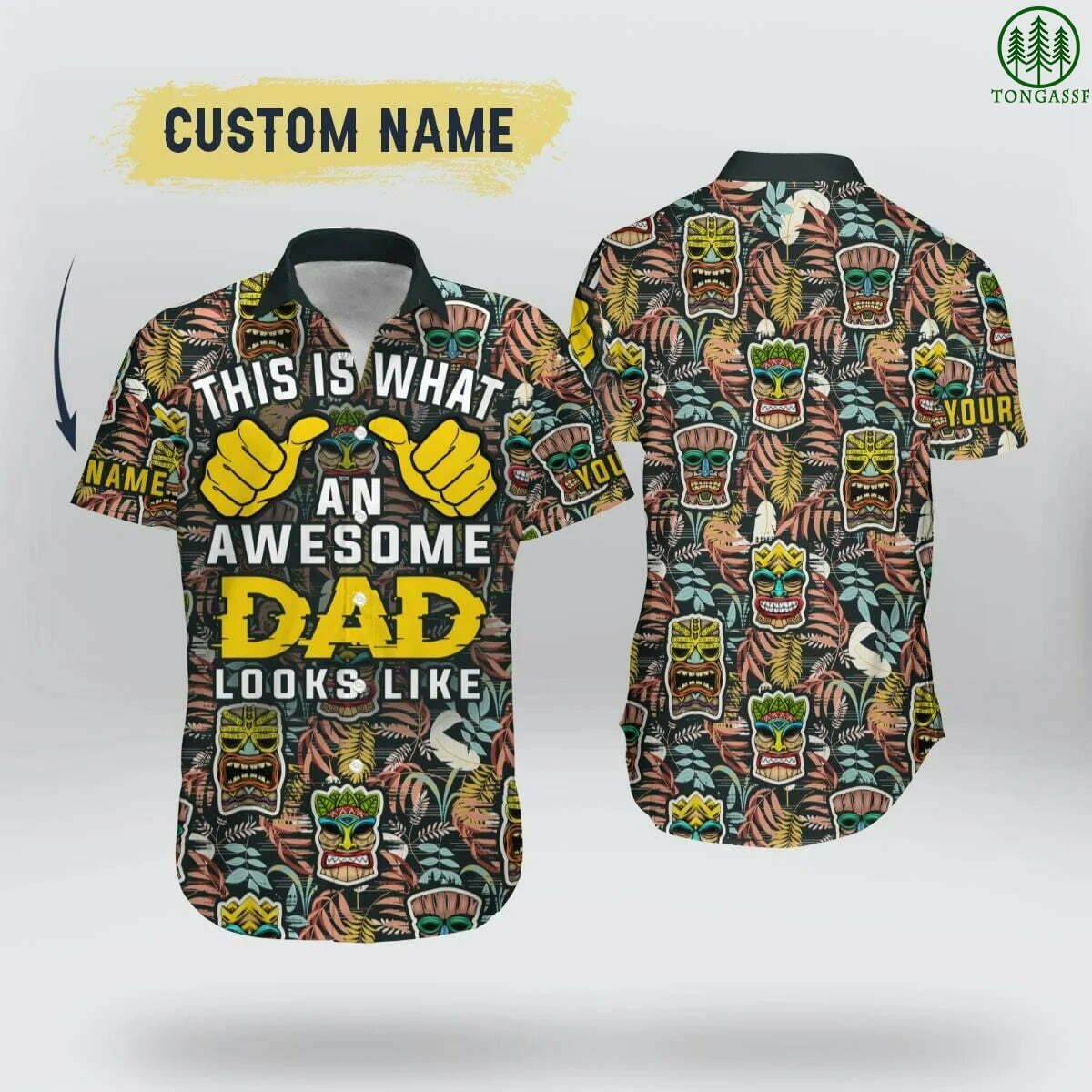 Personalized Mystery Mayan Culture Awesome Dad Hawaiian Shirt