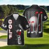 Playing Golf Golfer American Hawaiian Shirt