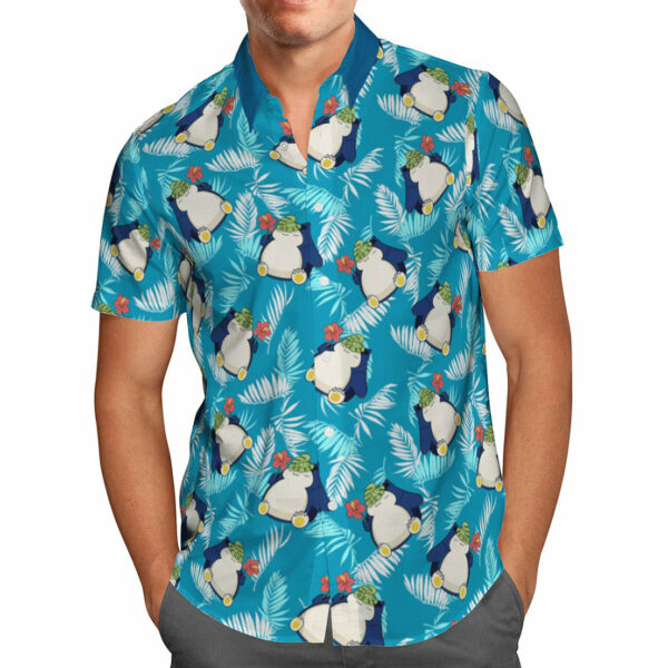 Pokemon Snorlax Tropical Hawaiian Shirt