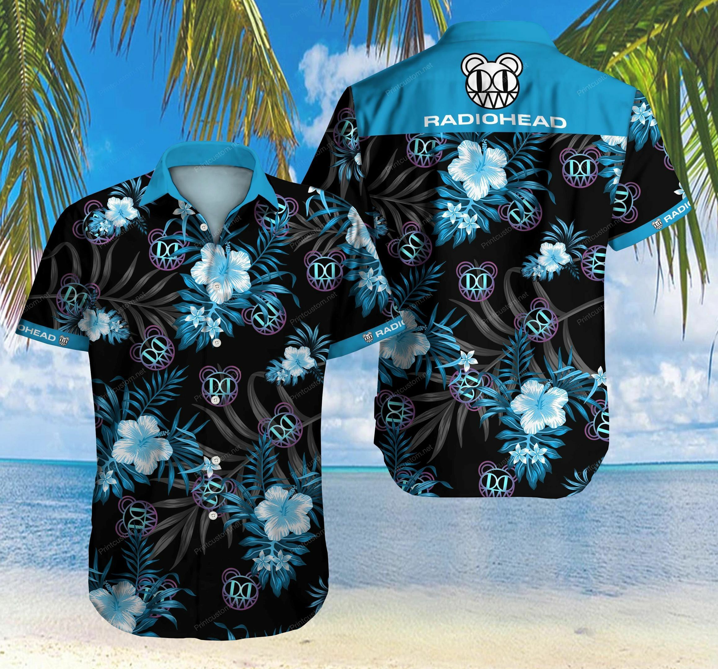 Radiohead Hawaiian Shirt Outfit Summer Beach