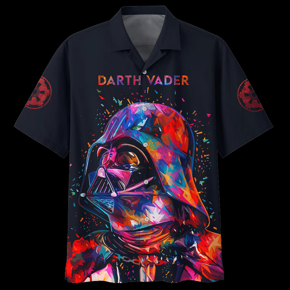 S Darth Vader Multicolor Painting Hawaiian Shirt